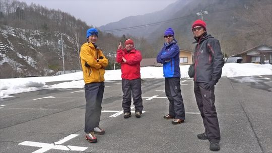 上高地で雪上キャンプ～♪　②