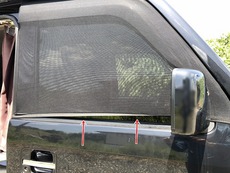 車用 防虫ネット サイドドア用 手直し必至 その2
