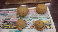 尖石縄文考古館で縄文土器（土笛）　体験学習　完成した作品集