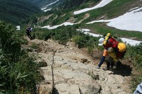 ＊　長～く感じる遠見尾根　＊　五竜岳下山編