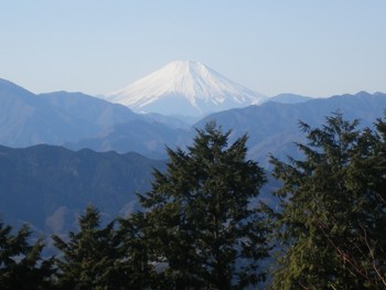 縁起良く富士山を臨む、クライマー版初詣の高尾山参拝 ⑤