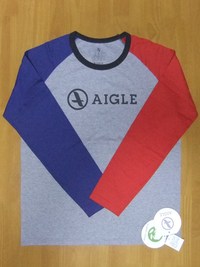AIGLE LOGO RAGRAN TEE L 8505-15205