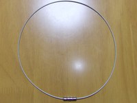 phiten RAKUWA NECK WIRE MODEL SILVER 50㎝