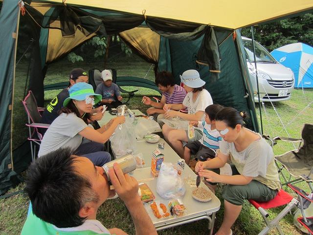 2013年7月27日　オートキャンプ那珂川　　４家族グルキャン