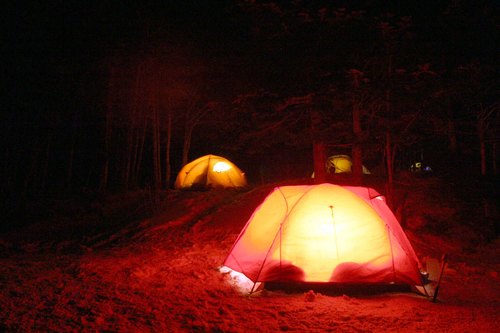 赤岳鉱泉小屋の夜