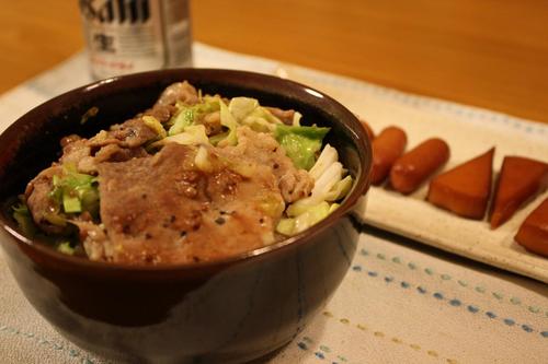 ko～の夕飯(￣＾￣ゞ