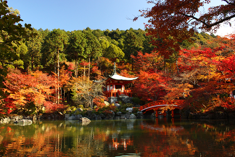 京都　醍醐寺の紅葉