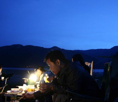 中禅寺湖　菖蒲ヶ浜キャンプ場　３