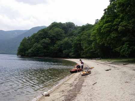 中禅寺湖　菖蒲ヶ浜キャンプ場　１