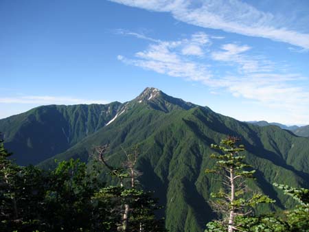 鳳凰山＆早川尾根(単独 テント泊) 二日目 10/07/18