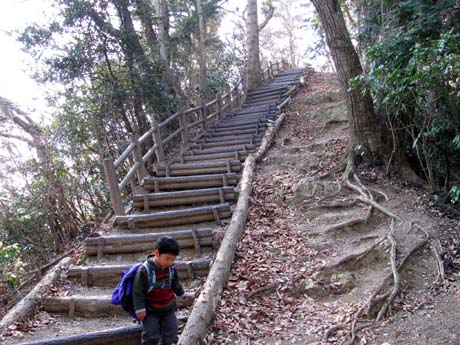 長男＆次男と城山湖から草戸山　10/01/31