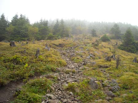 編笠山、権現岳(単独日帰り)　09/09/13