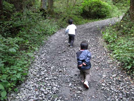 長男と次男の山、三回戦(小仏城山)　09/10/19