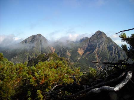 編笠山、権現岳(単独日帰り)　09/09/13