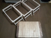ローテーブル　作製途中