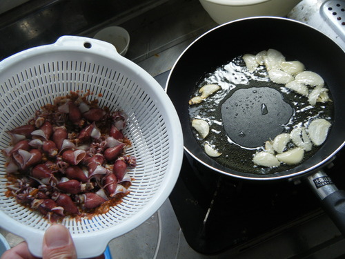 男のホタルイカ料理