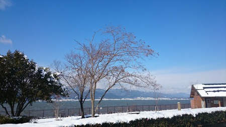 湖国、正月の雪景色