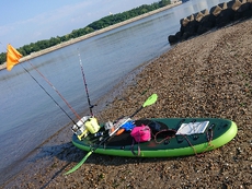 SUP釣り タコが釣れず貝がとれた？！