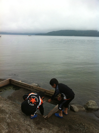 砂湯到着〜!! 2011/07/16 05:33:29