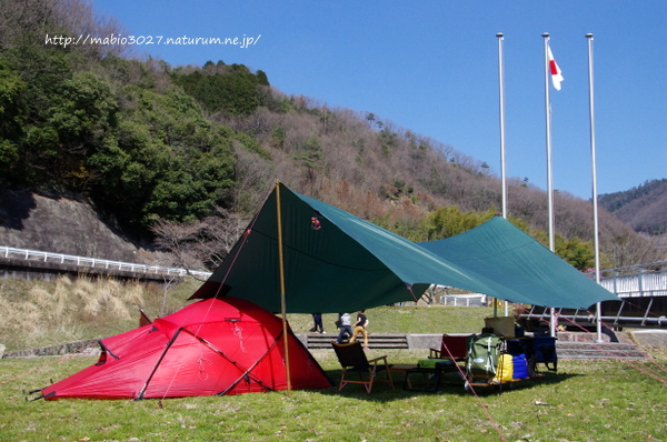 知明湖キャンプ場　2015.3.28-29