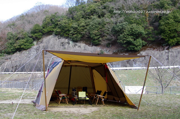 知明湖キャンプ場　2016.3.26-27