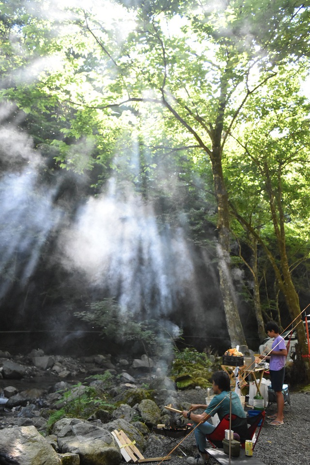 山伏オートキャンプ場にて避暑キャンプ