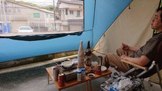 自粛期間なんで我が家駐車場にて