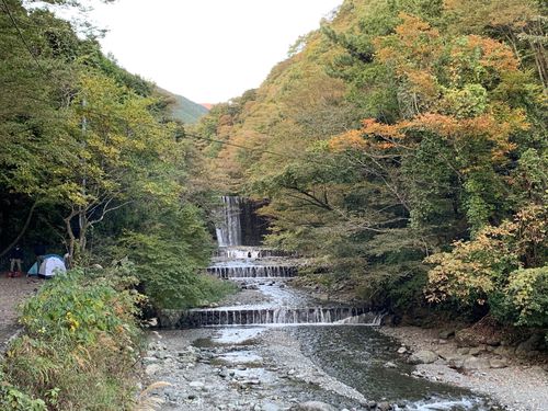 滝汗かいた～、滝沢園キャンプ場