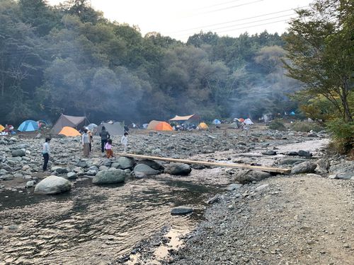 滝汗かいた～、滝沢園キャンプ場