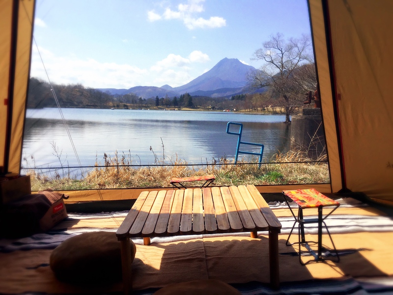 お花見キャンプ in 志高湖    1日目