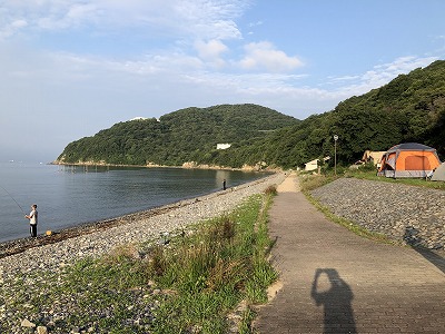 久々のキャンプ、丸山県民サンビーチキャンプ場へ。