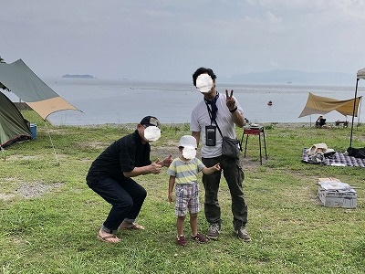 久々のキャンプ、丸山県民サンビーチキャンプ場へ。