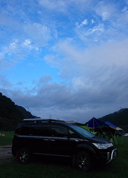 雨の笠置キャンプ（２日目）