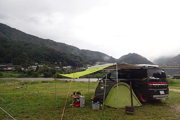 雨の笠置キャンプ（２日目）