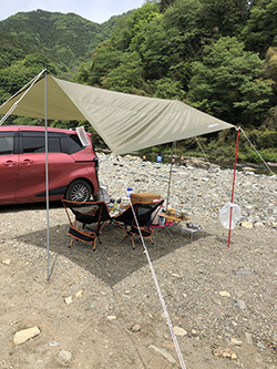 またまた思いがけずのデイキャンプ　青野原オートキャンプ場