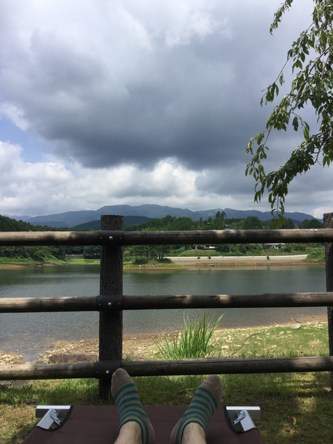 のんびり。