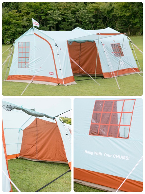 トレ△キャン〜トレッキングとキャンプを楽しむブログ〜:CHUMSロッジ型テント〜Booby Two Room Koya Tent 4  〜いよいよ発売開始です！