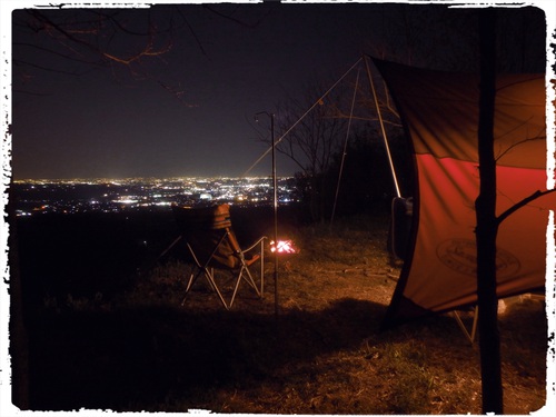 関東平野の夜景を一望できるキャンプ場〜くりの木キャンプ場へ出撃❗️春CAMP2017