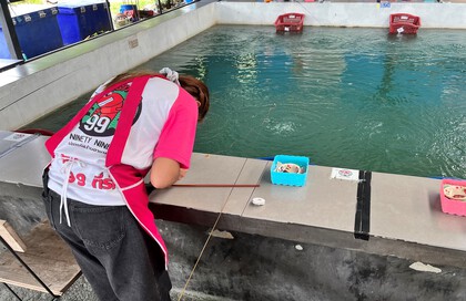 タイでエビ釣堀にいってみた