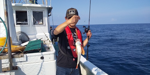 橋立港 釣り船 みどり丸 テンヤ釣り