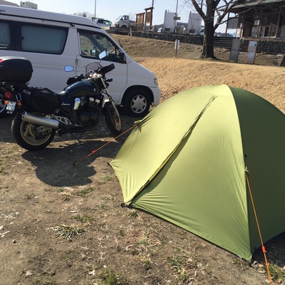 自由時間 今年はバイクでのキャンプ増えそう 自作キャリア作成等色々やってました