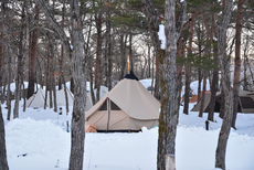 2022年のキャンプ初めは「エンゼルフォレスト那須白河」で雪中キャンプ　2日目