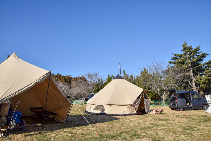 2023年初キャンプは「成田ゆめ牧場ファミリーオートキャンプ場」！１日目