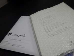snow peak 　　より　届け物。。。
