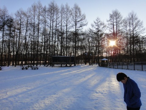北軽井沢スウィートグラス☆雪中キャン