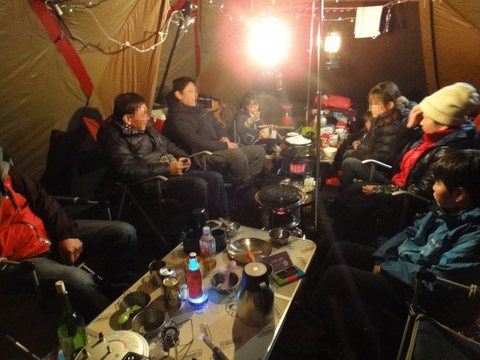 北軽井沢スウィートグラス☆雪中キャン