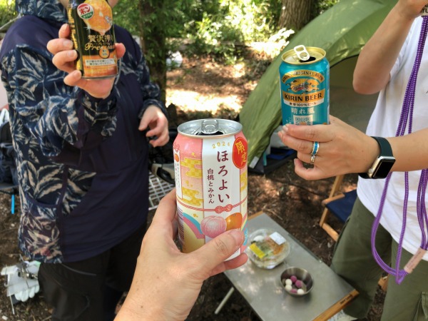 智光山公園キャンプ場で女子キャンプ