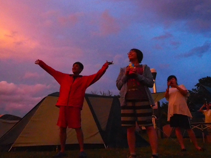 大船渡キャンプ２日目♪海と雨と花火のキャンプ！