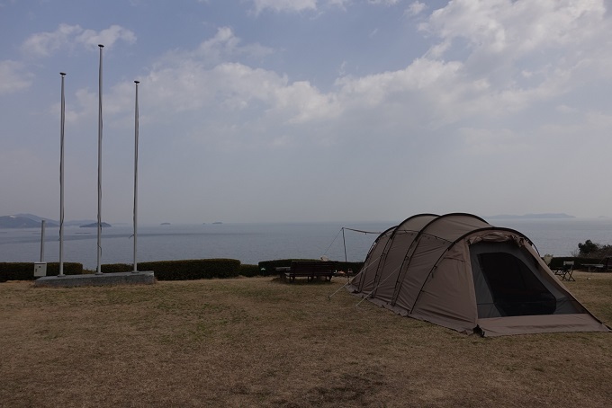 赤穂市立野外活動センターでデュオキャンプ