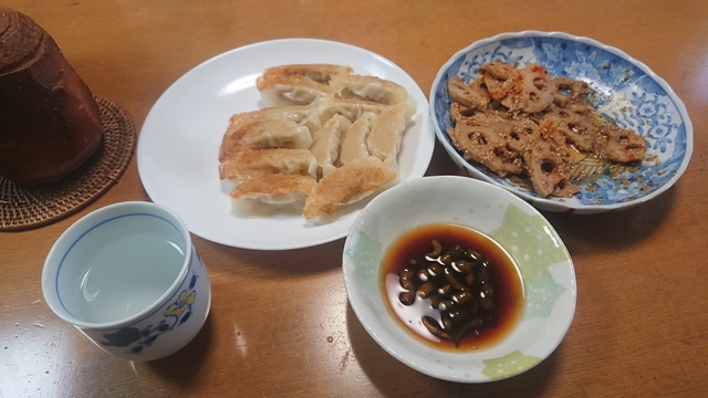 11/4 最近は冷凍餃子派だな・・